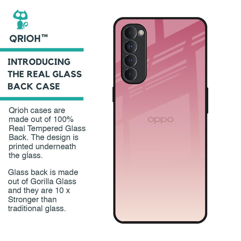 Blooming Pink Glass Case for Oppo Reno4 Pro
