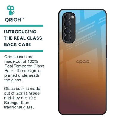 Rich Brown Glass Case for Oppo Reno4 Pro
