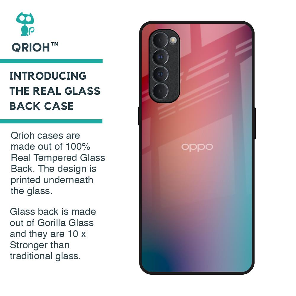 Dusty Multi Gradient Glass Case for Oppo Reno4 Pro