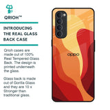 Magma Color Pattern Glass Case for Oppo Reno4 Pro