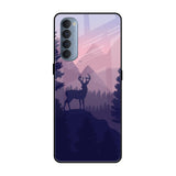 Deer In Night Oppo Reno4 Pro Glass Cases & Covers Online