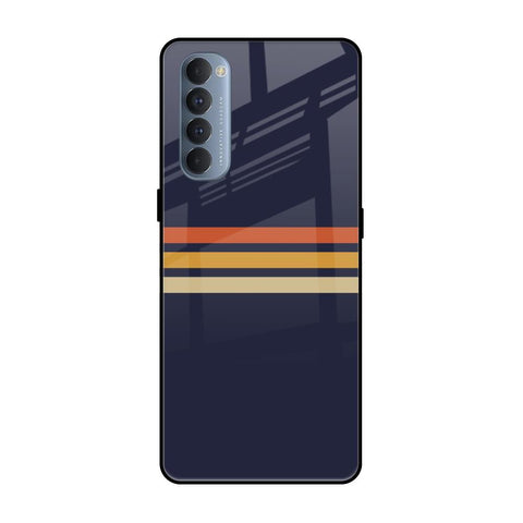 Tricolor Stripes Oppo Reno4 Pro Glass Cases & Covers Online