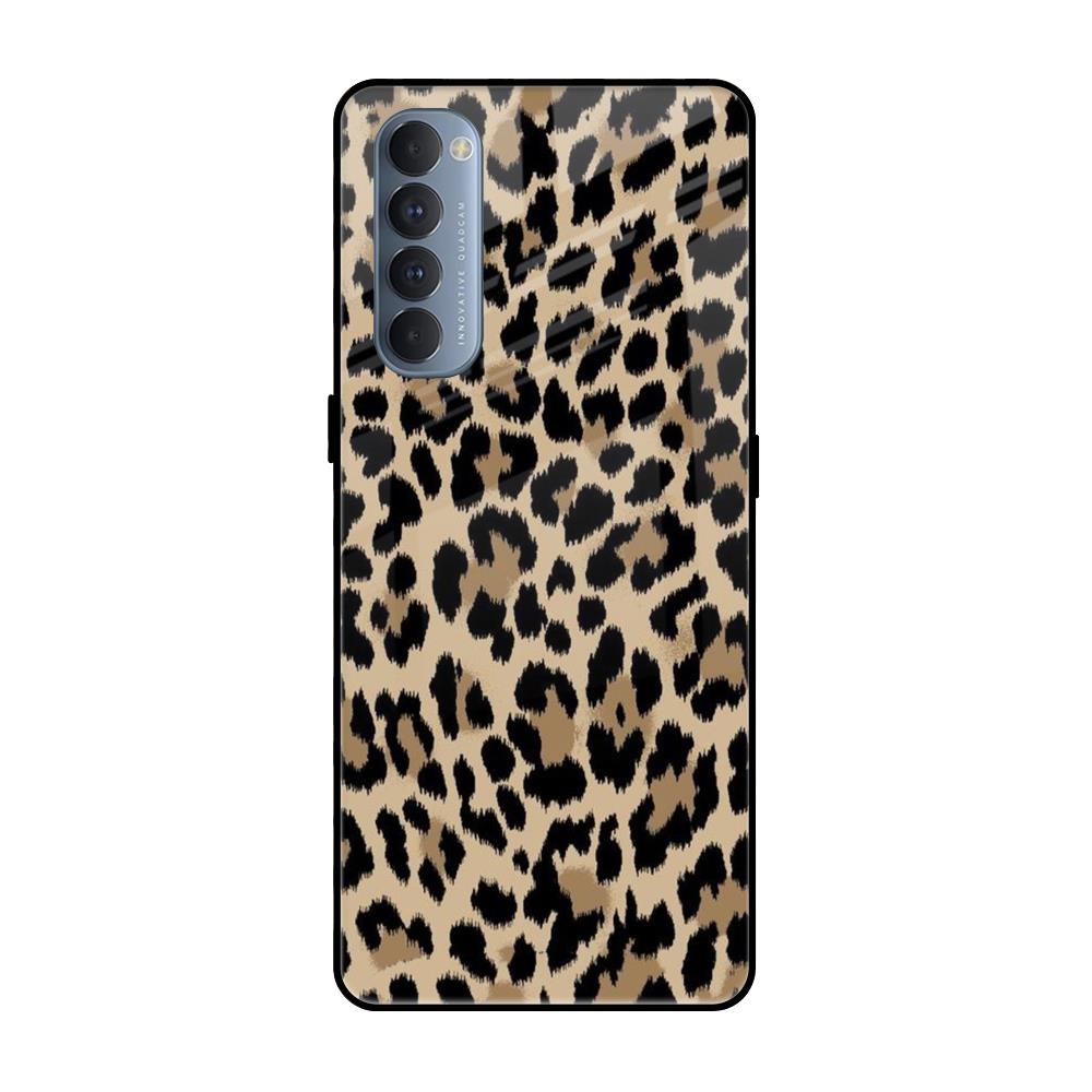 Leopard Seamless Oppo Reno4 Pro Glass Cases & Covers Online