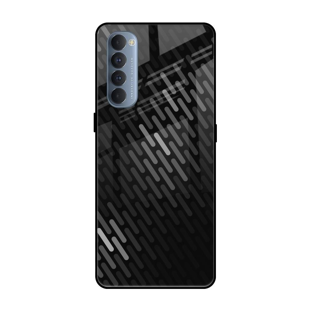 Dark Abstract Pattern Oppo Reno4 Pro Glass Cases & Covers Online