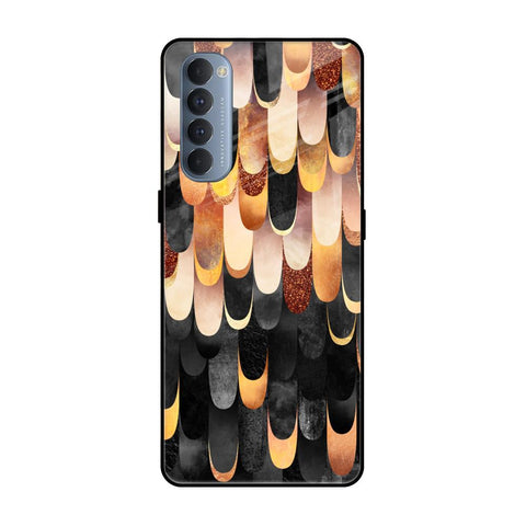 Bronze Abstract Oppo Reno4 Pro Glass Cases & Covers Online