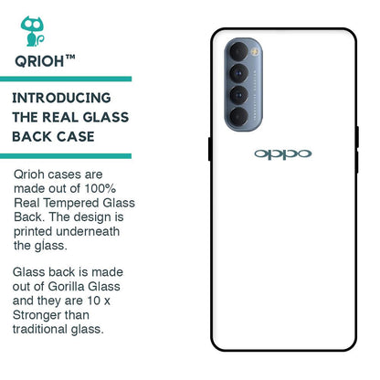 Arctic White Glass Case for Oppo Reno4 Pro