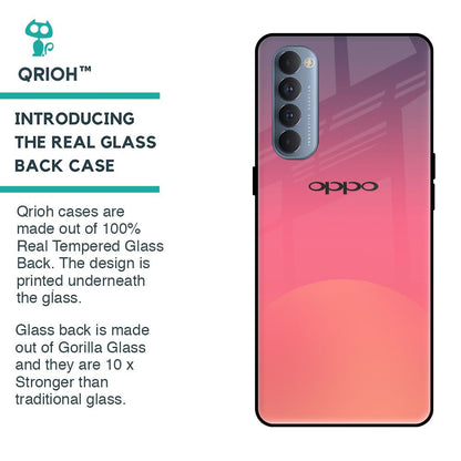 Sunset Orange Glass Case for Oppo Reno4 Pro