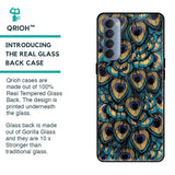 Peacock Feathers Glass case for Oppo Reno4 Pro