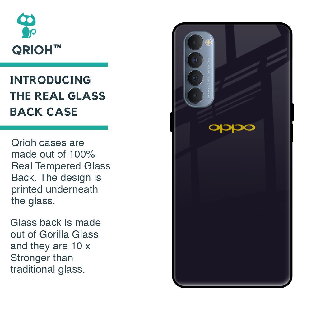 Deadlock Black Glass Case For Oppo Reno4 Pro