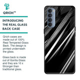 Black & Grey Gradient Glass Case For Oppo Reno4 Pro