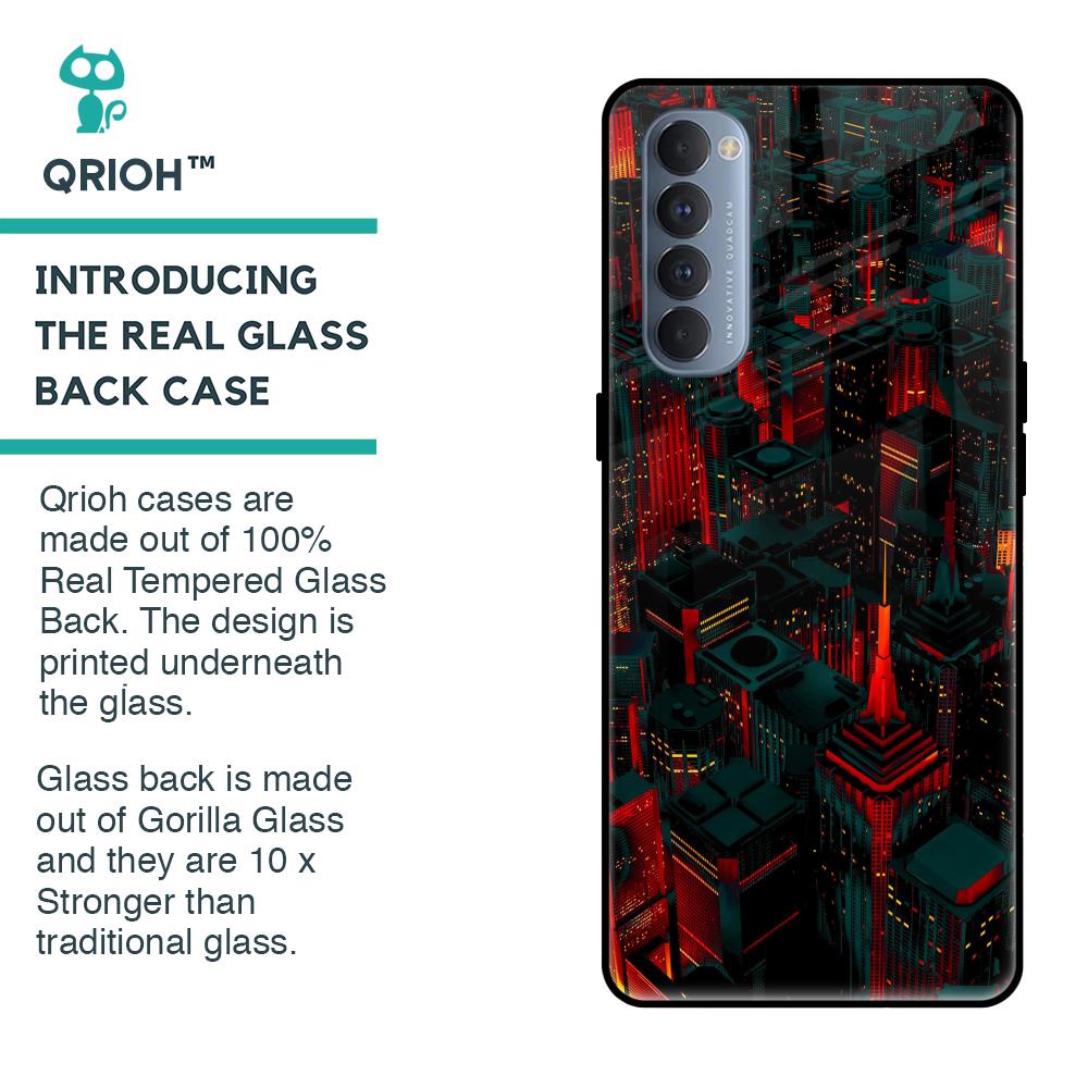 City Light Glass Case For Oppo Reno4 Pro