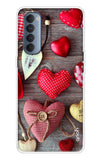 Valentine Hearts Oppo Reno4 Pro Back Cover