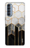 Hexagonal Pattern Oppo Reno4 Pro Back Cover