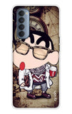Nerdy Shinchan Oppo Reno4 Pro Back Cover