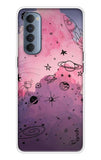 Space Doodles Art Oppo Reno4 Pro Back Cover
