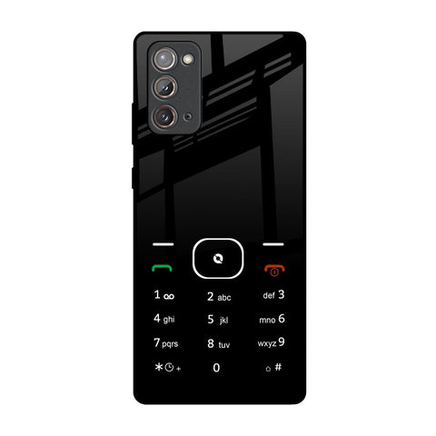 Classic Keypad Pattern Samsung Galaxy Note 20 Glass Back Cover Online
