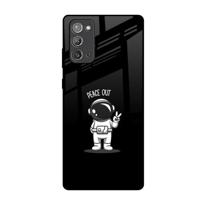 Peace Out Astro Samsung Galaxy Note 20 Glass Back Cover Online