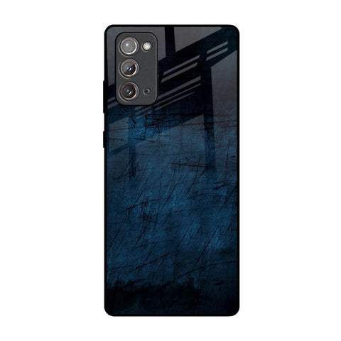 Dark Blue Grunge Samsung Galaxy Note 20 Glass Back Cover Online