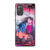 Radha Krishna Art Samsung Galaxy Note 20 Glass Back Cover Online