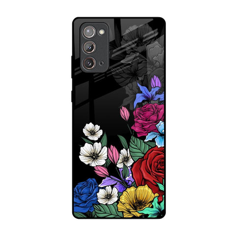 Rose Flower Bunch Art Samsung Galaxy Note 20 Glass Back Cover Online