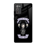 Touch Me & You Die Samsung Galaxy Note 20 Glass Back Cover Online