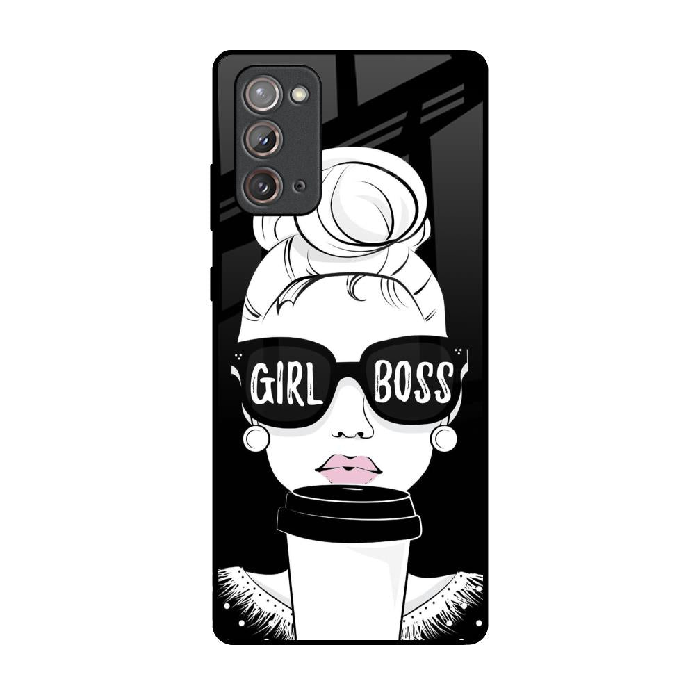 Girl Boss Samsung Galaxy Note 20 Glass Back Cover Online