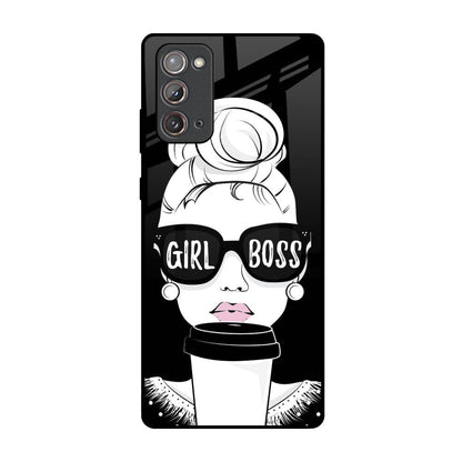 Girl Boss Samsung Galaxy Note 20 Glass Back Cover Online