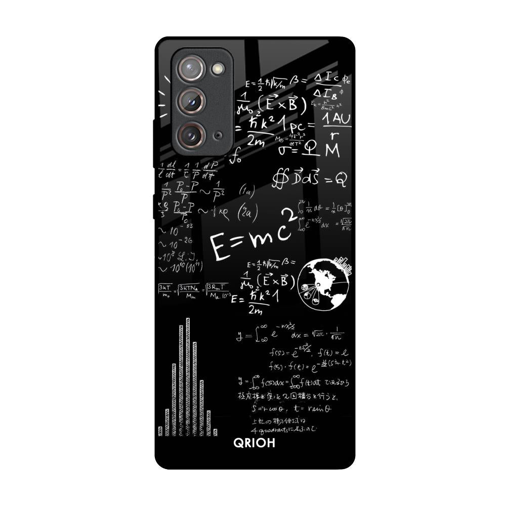 Funny Math Samsung Galaxy Note 20 Glass Back Cover Online