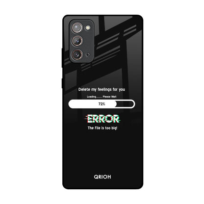 Error Samsung Galaxy Note 20 Glass Back Cover Online