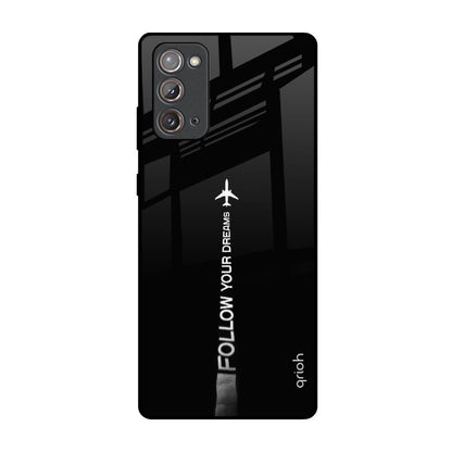 Follow Your Dreams Samsung Galaxy Note 20 Glass Back Cover Online