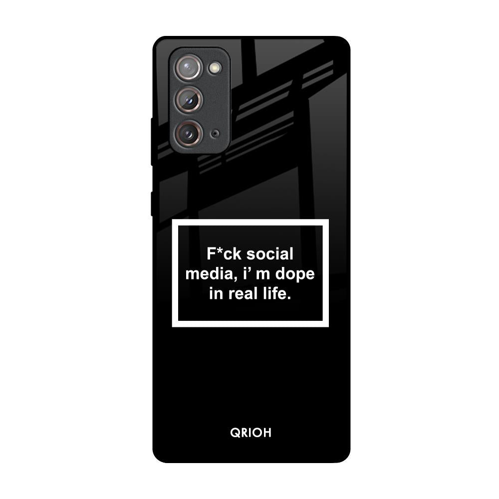 Dope In Life Samsung Galaxy Note 20 Glass Back Cover Online