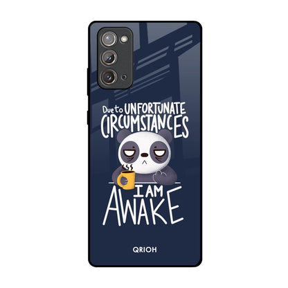 Struggling Panda Samsung Galaxy Note 20 Glass Back Cover Online