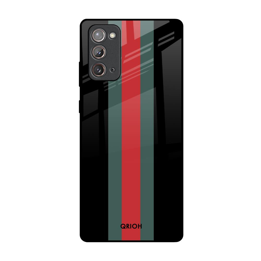 Vertical Stripes Samsung Galaxy Note 20 Glass Back Cover Online