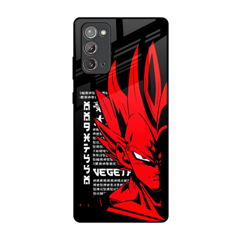 Red Vegeta Samsung Galaxy Note 20 Glass Back Cover Online