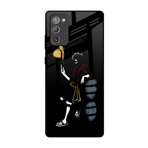 Luffy Line Art Samsung Galaxy Note 20 Glass Back Cover Online