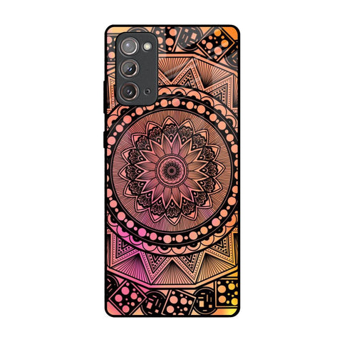 Floral Mandala Samsung Galaxy Note 20 Glass Back Cover Online