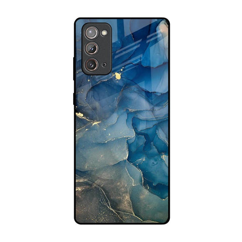 Blue Cool Marble Samsung Galaxy Note 20 Glass Back Cover Online