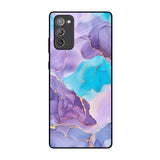 Alcohol ink Marble Samsung Galaxy Note 20 Glass Back Cover Online