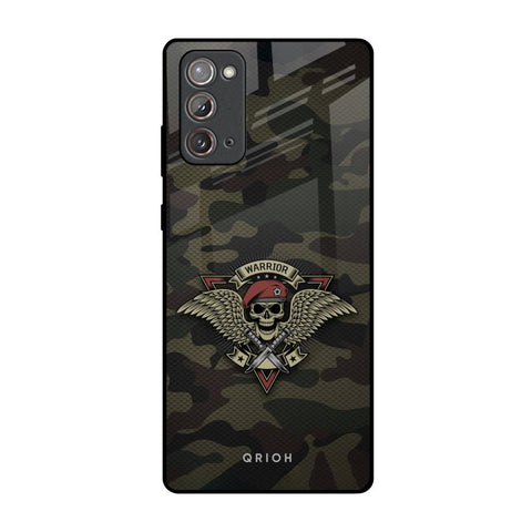 Army Warrior Samsung Galaxy Note 20 Glass Back Cover Online