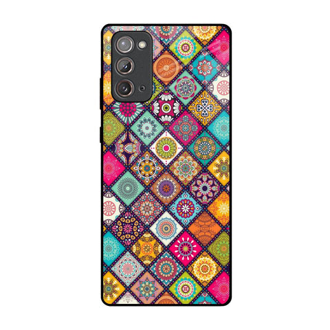 Multicolor Mandala Samsung Galaxy Note 20 Glass Back Cover Online