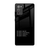 Black Soul Samsung Galaxy Note 20 Glass Back Cover Online
