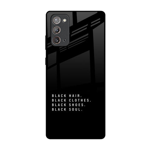 Black Soul Samsung Galaxy Note 20 Glass Back Cover Online
