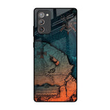 Geographical Map Samsung Galaxy Note 20 Glass Back Cover Online