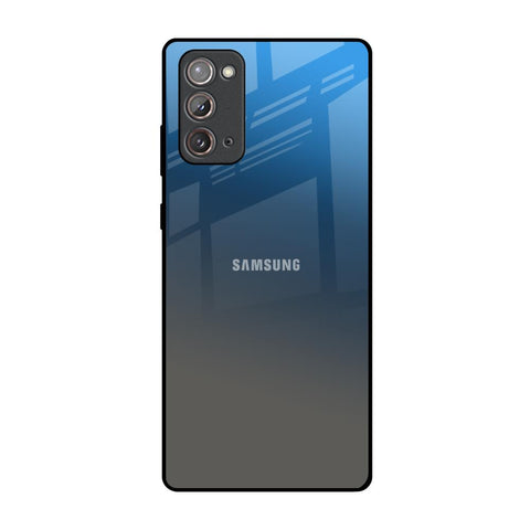 Blue Grey Ombre Samsung Galaxy Note 20 Glass Back Cover Online