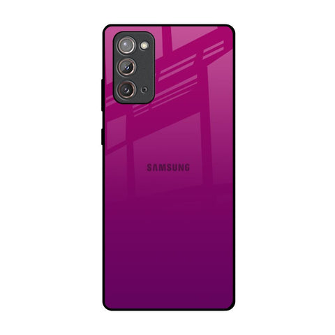 Magenta Gradient Samsung Galaxy Note 20 Glass Back Cover Online