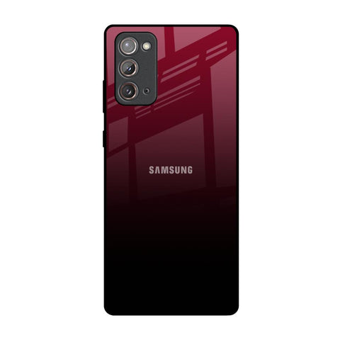 Wine Red Samsung Galaxy Note 20 Glass Back Cover Online