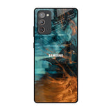 Golden Splash Samsung Galaxy Note 20 Glass Back Cover Online