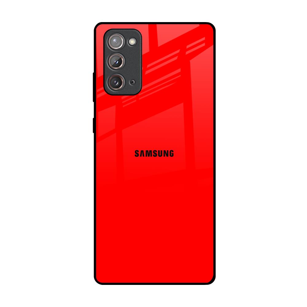 Blood Red Samsung Galaxy Note 20 Glass Back Cover Online