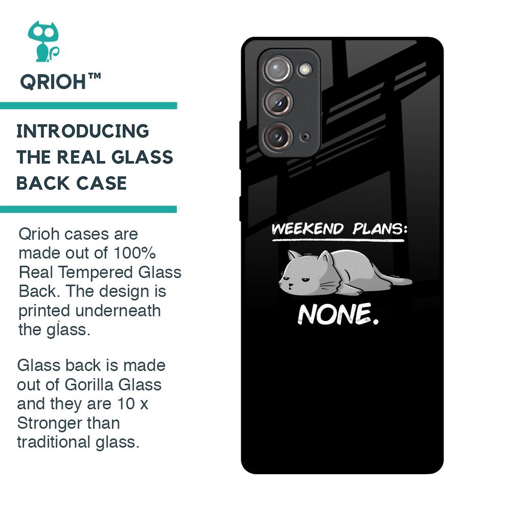 Weekend Plans Glass Case for Samsung Galaxy Note 20
