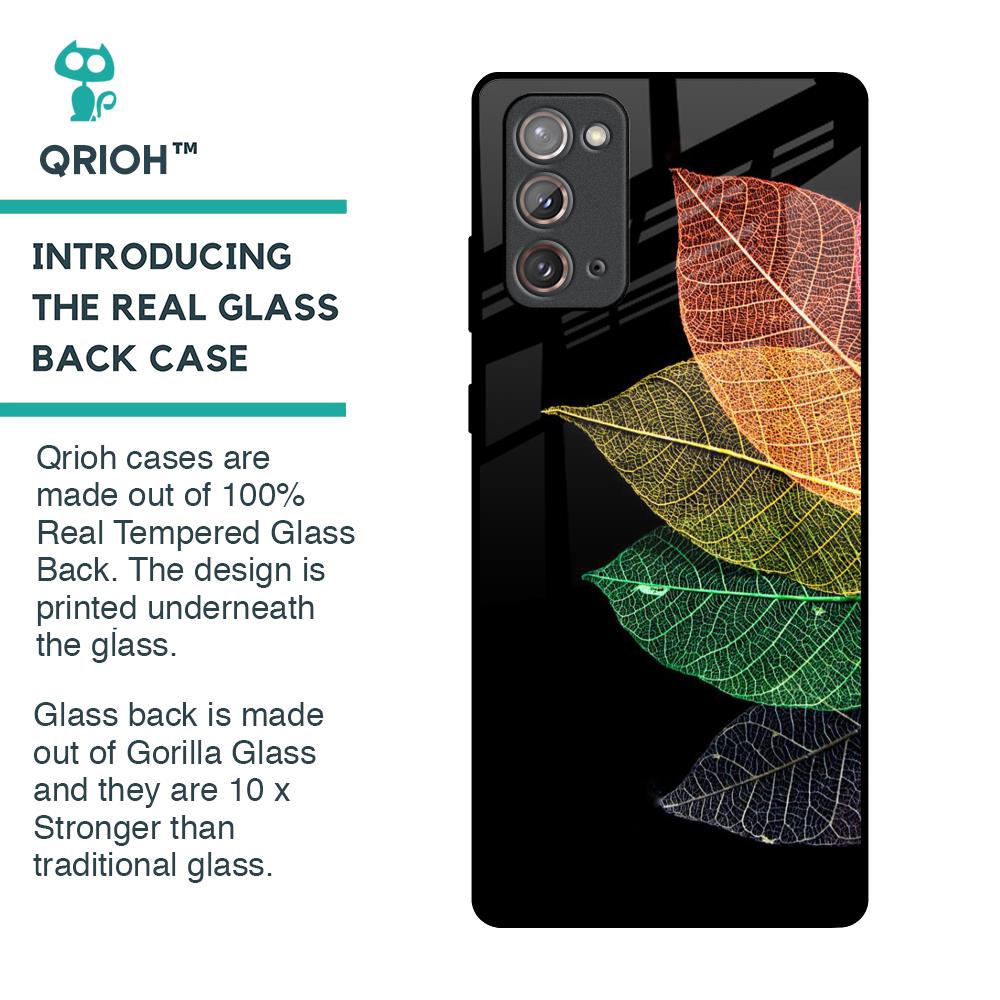 Colorful Leaves Glass Case for Samsung Galaxy Note 20